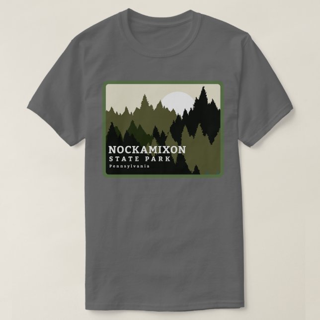 Nockamixon State Park Pennsylvania Forest Sunrise T-Shirt (Design Front)