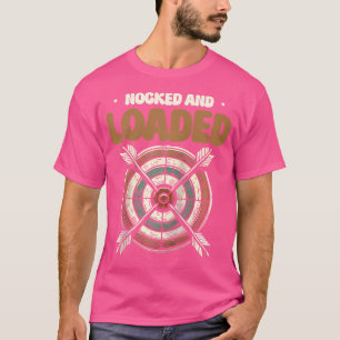 Nocked And Loaded Archery Bow Target Baseball T-Shirt