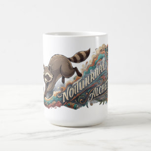 Nocturnal Alchemy Racoon Long Sleeve Coffee Mug