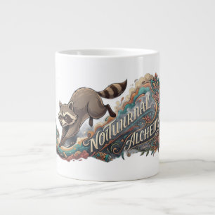 Nocturnal Alchemy Racoon Long Sleeve Large Coffee Mug