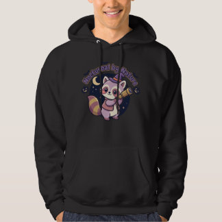 Nocturnal by Nature - Cute Witchy Racoon Hoodie