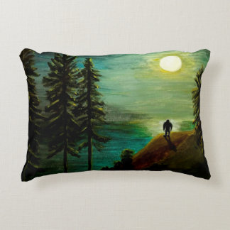 "Nocturnal Creature" - Bigfoot, Sasquatch Pillow