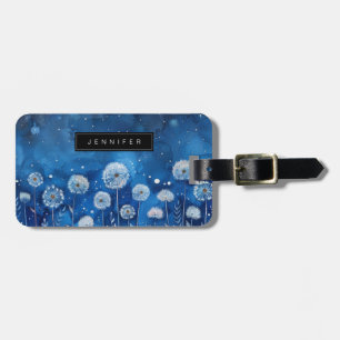 Nocturnal Dandelions Luggage Tag