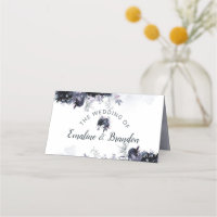 Nocturnal Floral Navy Reserved Seating Wedding