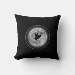 Nocturnal Flying Pigs Cushion