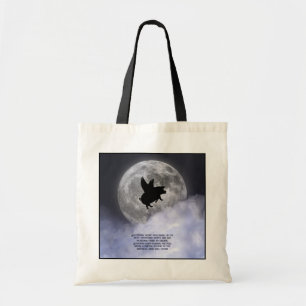 Nocturnal Flying Pigs Tote Bag