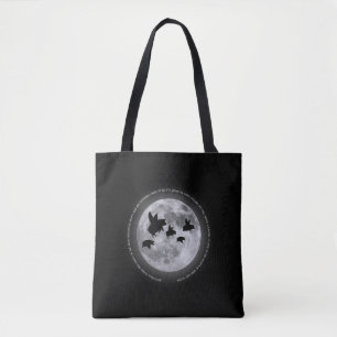 Nocturnal Flying Pigs Tote Bag