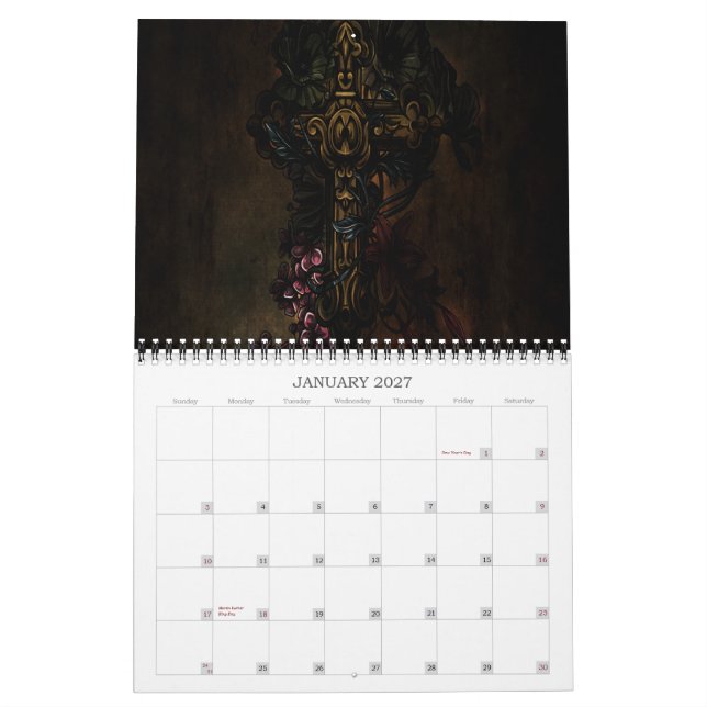 Nocturnal Graphx 2013 Calendar (Jan 2027)