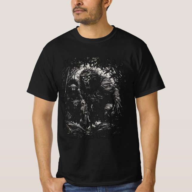 Nocturnal Revenge Werewolves T-Shirt (Front)