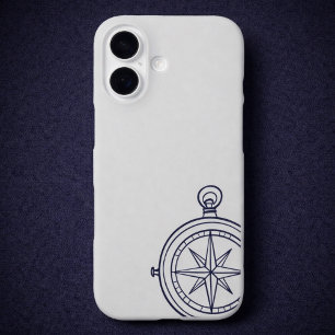 Nocturnal Study dark academia compass   iPhone 16 Case
