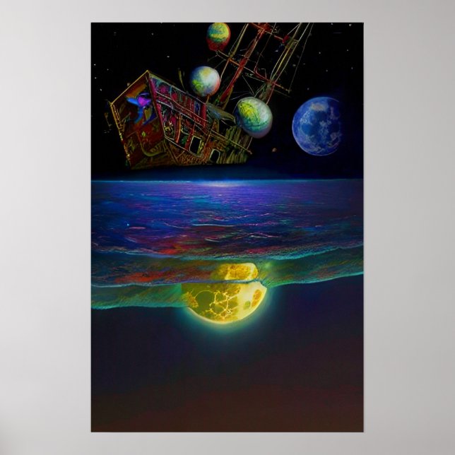 Nocturnal Voyage Psychedelic Dream Pop Poster (Front)