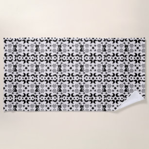 Nocturnal Whimsy Beach Towel