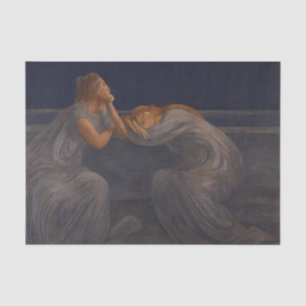 Nocturne (Silence) by Gaetano Previati Tissue Paper