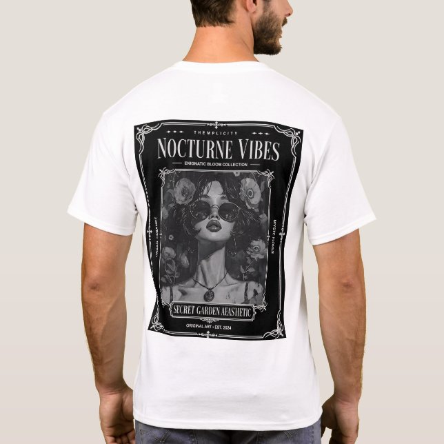 Nocturne Vibes Secret Garden T-Shirt (Back)