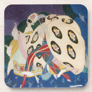 NOCTURNE WITH MASKS / Venetian Masquerade Coaster