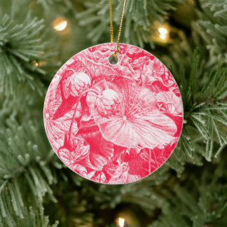 Nodding Lotus (Red) - Ceramic Tree Decoration