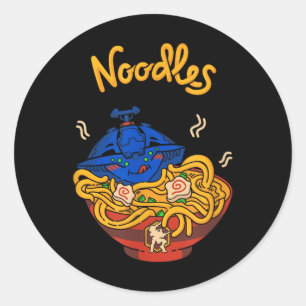 Nodens Noodles  Classic Round Sticker