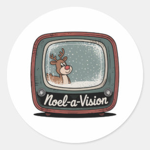 Noel-a-Vision Classic Round Sticker