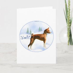 Noel Basenji Card