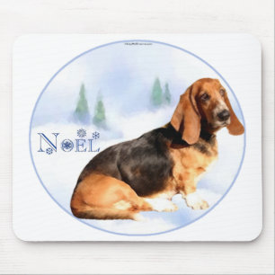 Noel Basset Hound Mousepad