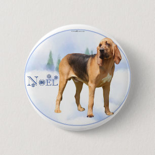 Noel Bloodhound 6 Cm Round Badge