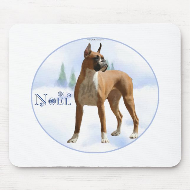 Noel Boxer Mouse Pad (Front)
