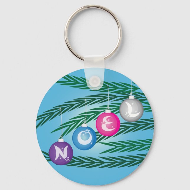 Noel Bulbs Key Ring (Front)