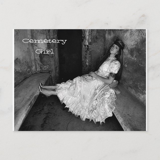 Noel - Cemetery Girl Holiday Postcard (Front)