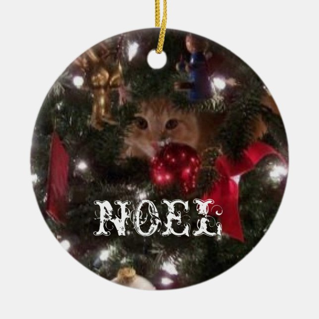 Noel Ceramic Tree Decoration (Front)