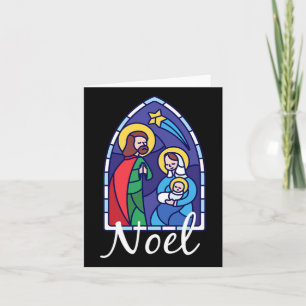 Noel - Christmas Advent Nativity Scene North Star  Card