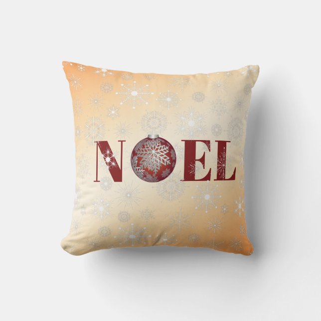 Noel Christmas Ball Cushion (Front)