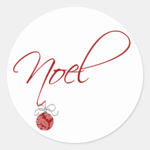 Noel Christmas Ball Customisable Holiday Stickers