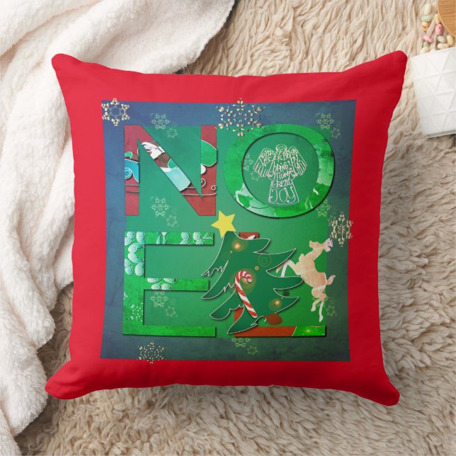"Noel" Christmas Cushion (Blanket)