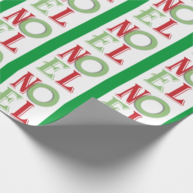 NOEL Christmas Pattern Wrapping Paper (Corner)