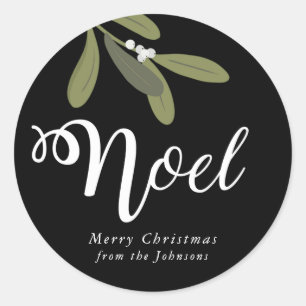 Noel -Christmas round sticker
