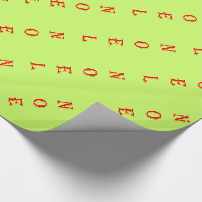 Noel Christmas Wrapping Paper (Corner)