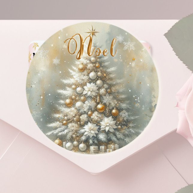 Noel Classic Round Sticker (Creator Uploaded)