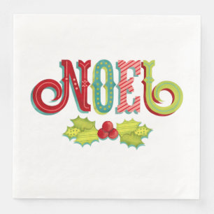Noel Colourful Christmas Napkin
