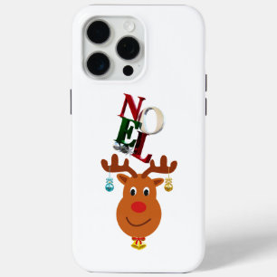 Noel Deer Bells Bauble Rudolf Snowflakes Christmas iPhone 15 Pro Max Case