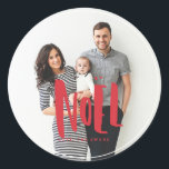 Noel Family Photo Sticker<br><div class="desc">Bring a little excitement and wonder to your holiday packaging this year with speciality stickers and gift wrap from Blush Paper Co.  Our festive stickers feature personalisation like you've never seen before!</div>