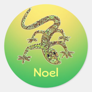 Noel Gecko / Salamander / Lizard Sticker 1