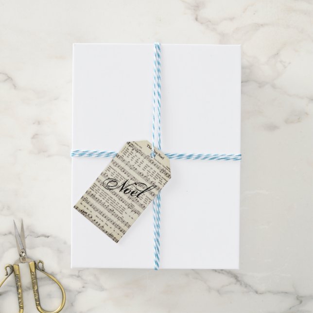 Noel Gift Tag (With Twine)