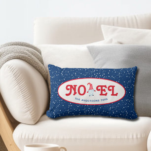 Noel Gnome Snowy Christmas Lumbar Cushion