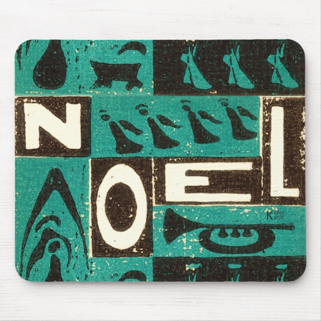 Noel Green Mouse Pad (Front)