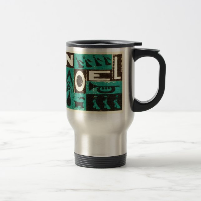 Noel Green Travel Mug (Right)