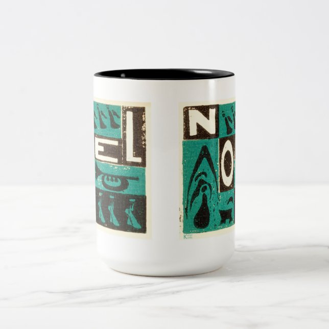 Noel Green Two-Tone Coffee Mug (Center)