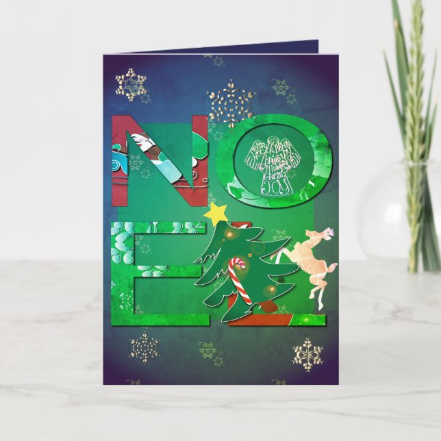 Noel Greeting Card +2 Photos (Front)