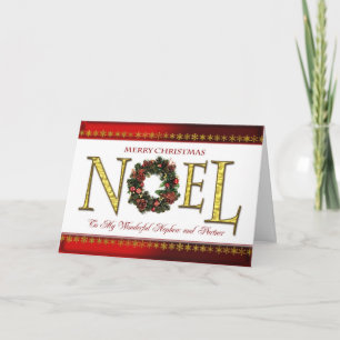 Noel greetings for Nephew and Partner Holiday Card