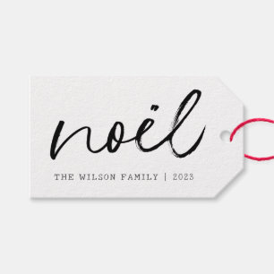 Noel Handwritting Family Simple CHRISTMAS Gift Tags