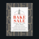 NOEL Holiday Bake Sale Dark Grey Flyer<br><div class="desc">This modern and chic "NOEL" christmas holiday bake sale flyer features a dark grey background with a christmas tree. Personalise it for your needs. You can find matching products at my store.</div>